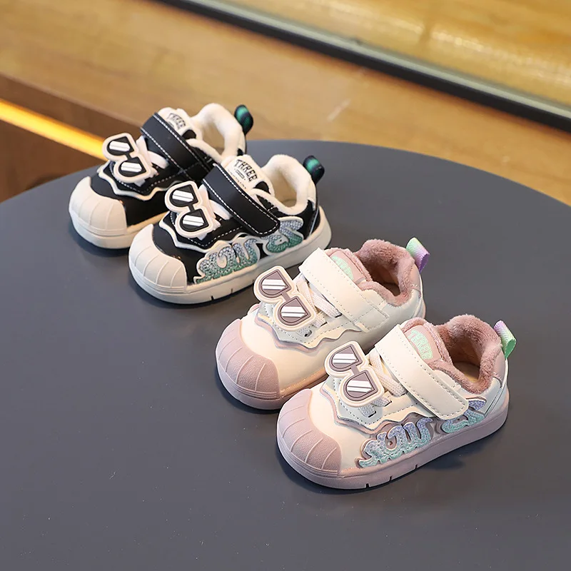 Baby Shoes Winter fleece-lined Cotton Shoes Baby Toddler Shoes Girls\' Warm Shoes Boys Shoes