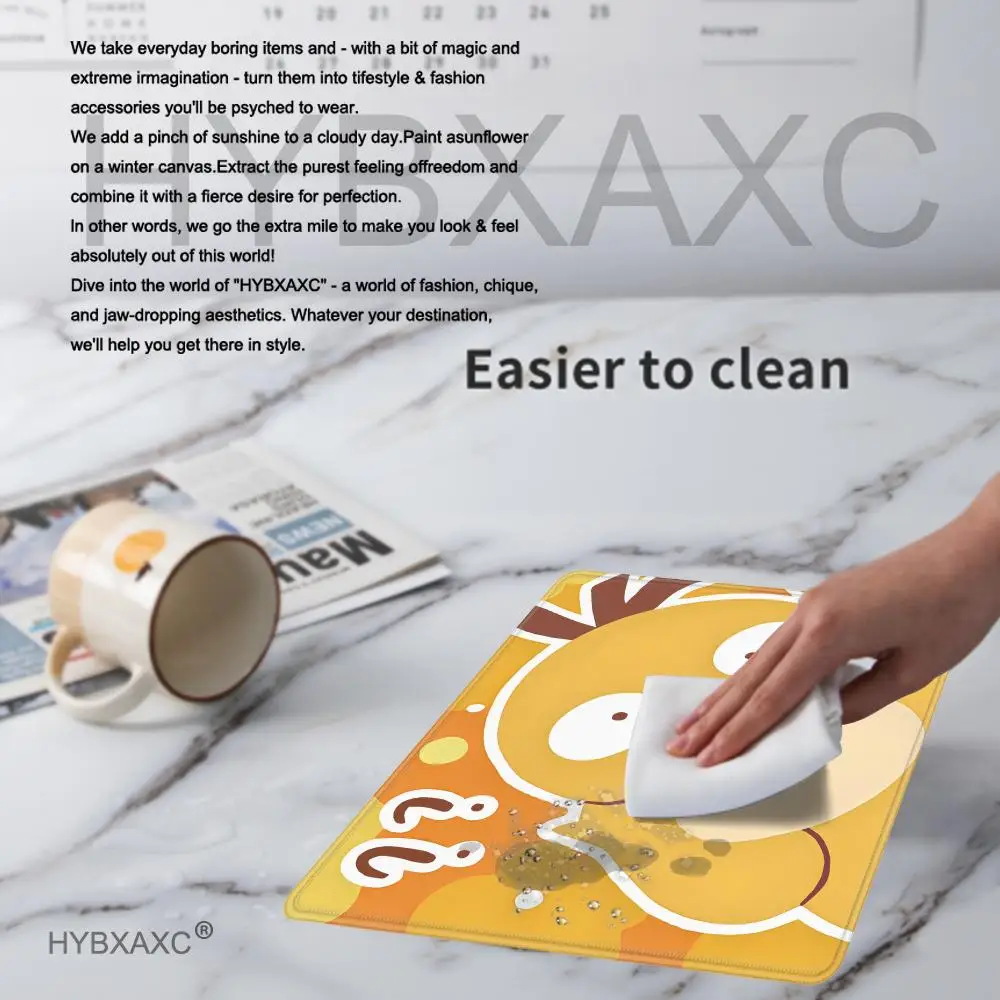 New Cute Psyduck Gaming Mouse Pad PC Pikachu Small Size Gamer Keyboard P-Pokemon Desktop Mouse Mat Japan Anime Desk Mat