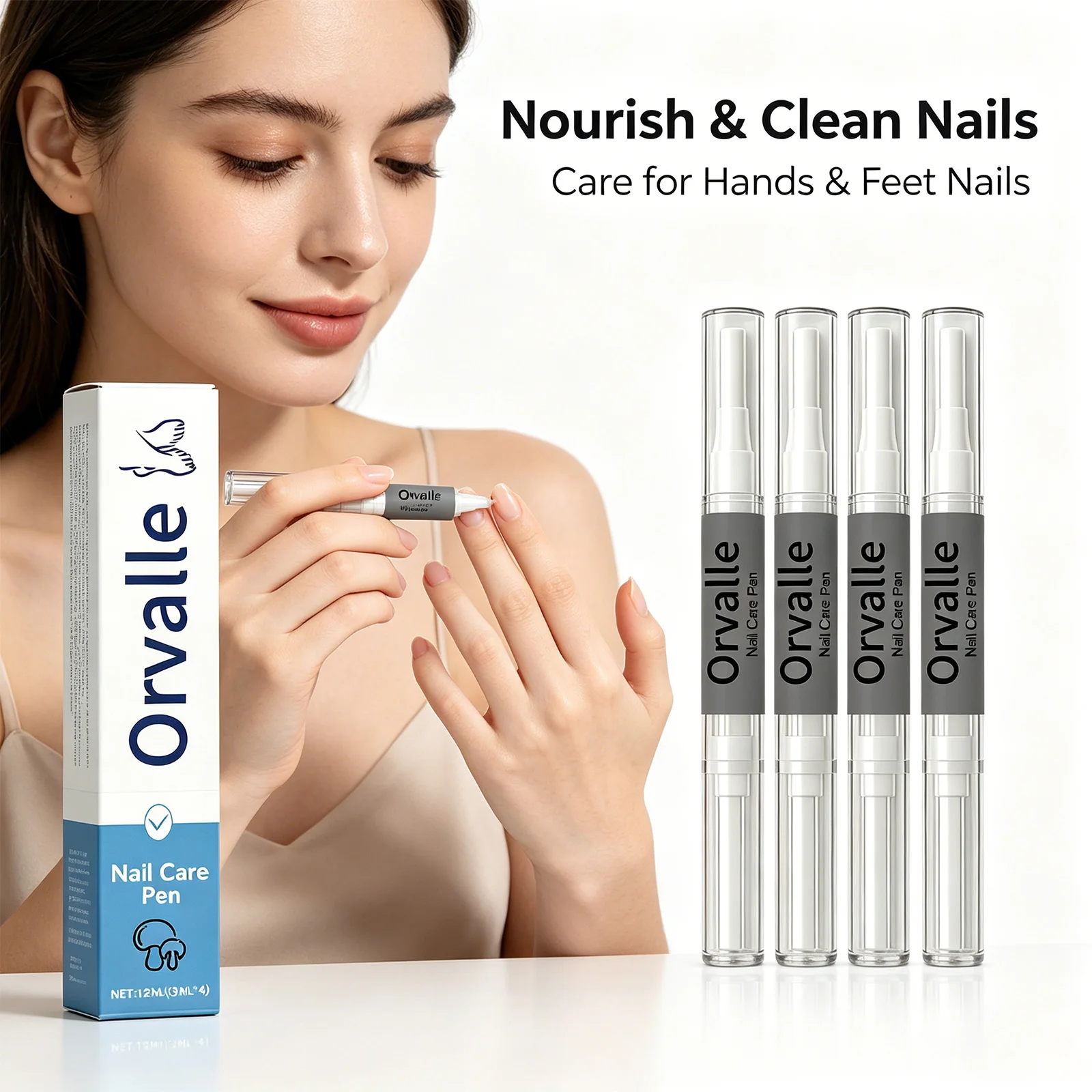 

4 Pcs Nail Care Pen Moisturizing Nail Treatment Hydrating Softens Cuticles Nourish Shine Dry Nail Care Healthy Looking Portable