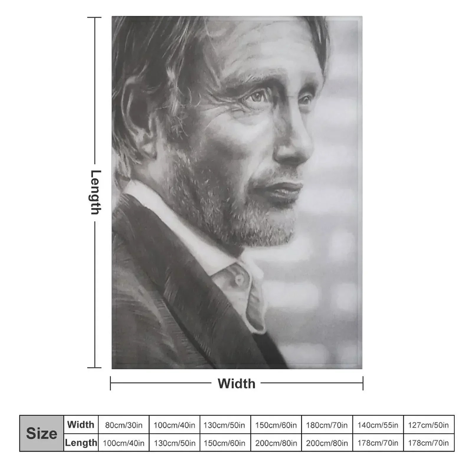 Mads Mikkelsen Throw Blanket wednesday decorative Bed covers Sofa Quilt for winter Cute Plaid Blankets