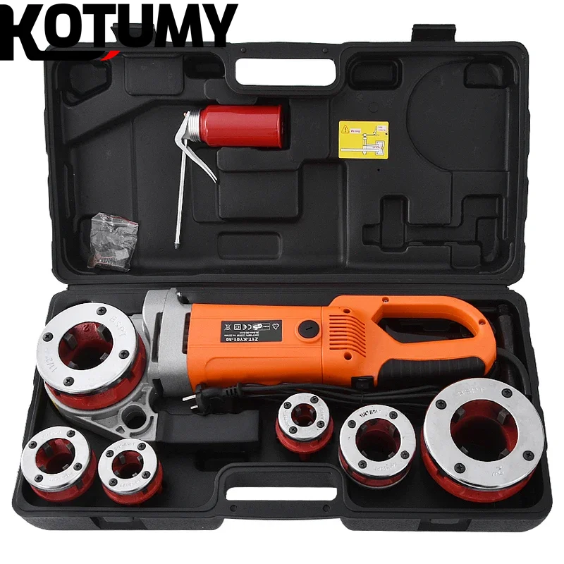 Máquina de herramientas eléctricas industriales portátiles, máquina de roscado de tubos de mano para pulir metales de 6 núcleos