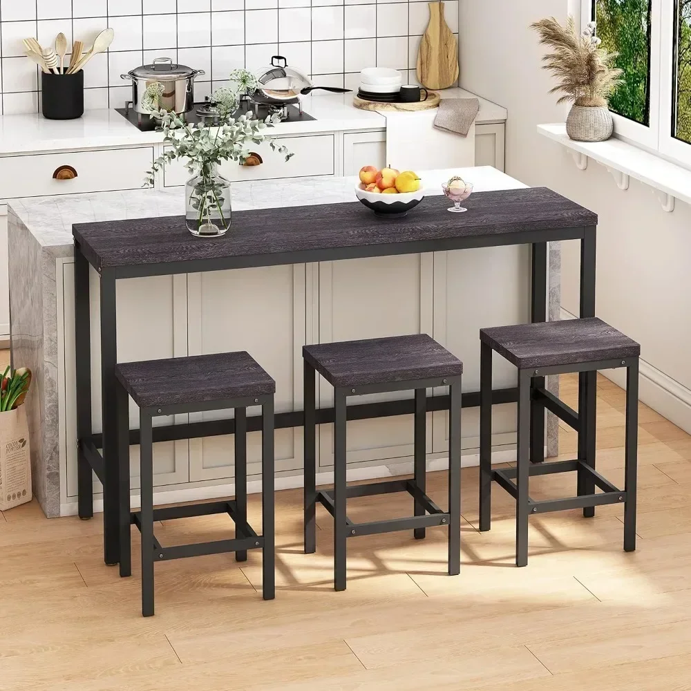 4-Piece Dining Table Set Set Home Space Saving , 60