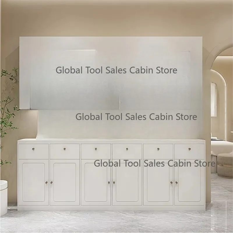 

High-End Heavy Wood Eco-Friendly Display Cabinet for Cosmetics & Salons-Custom Display