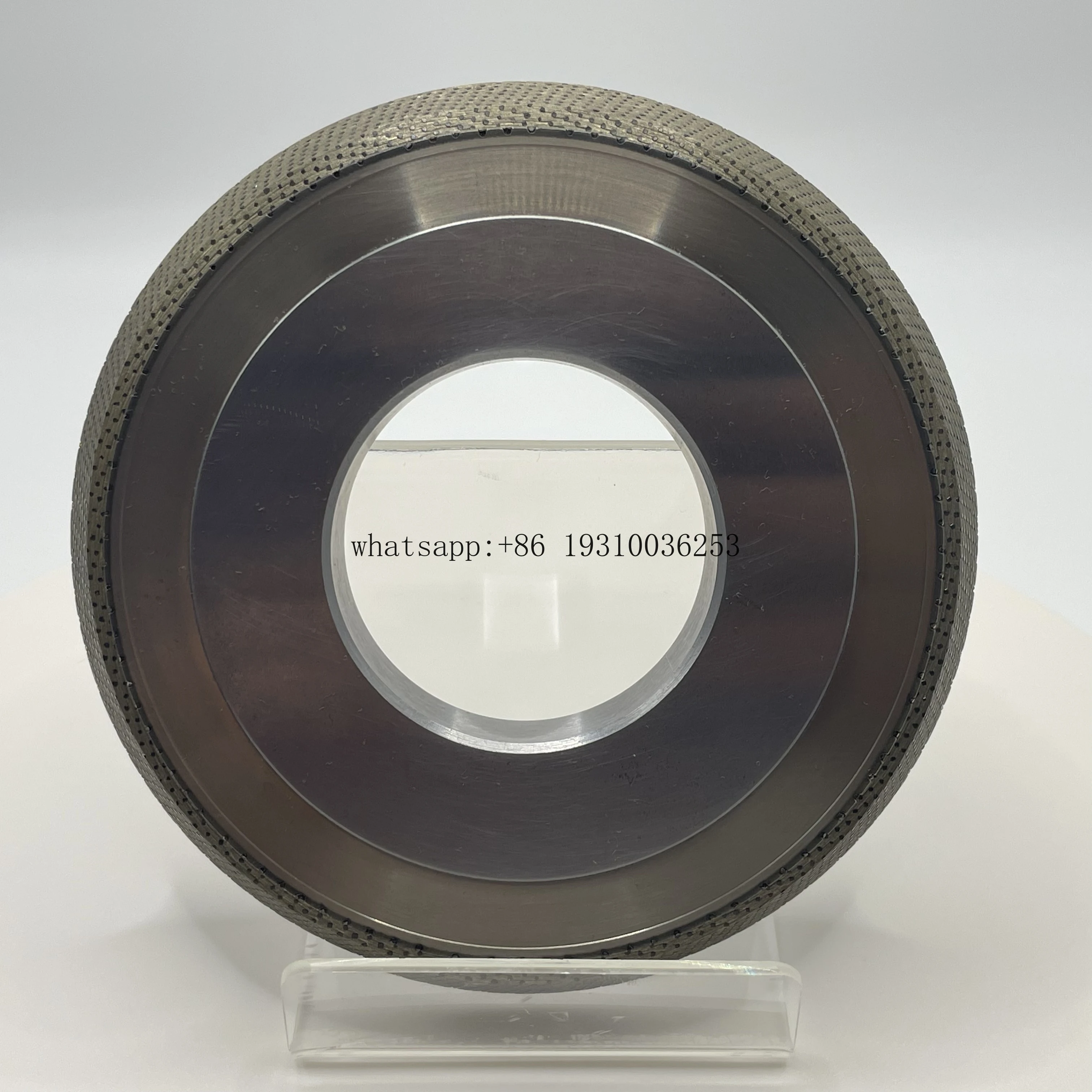 Disco abrasivo redondo de alto rendimiento, muela de rodillo de vendaje de diamante de sinterización galvanizada con personalización OEM