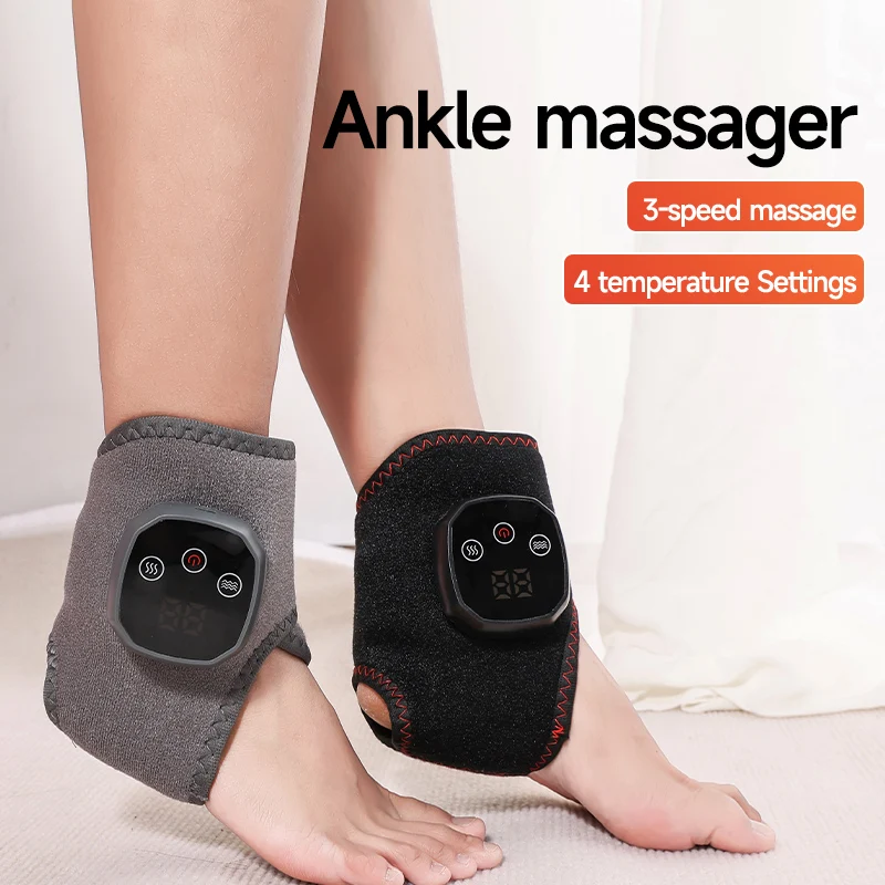Universal Electric Foot Massager Heated Vibration Cordless Ankle Wrap Portable Leg Care Relaxation Pad For Home Office Seniors