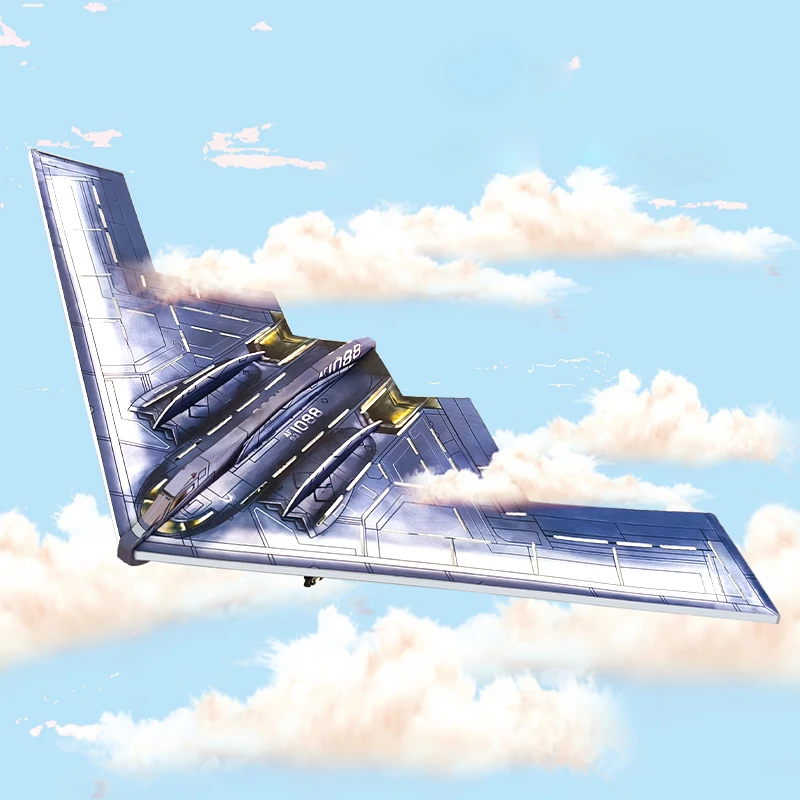 B2 fai da te RC aereo Mini aereo di carta ala fissa tavola magica Origami aeroplani di carta con 10 pezzi di aereo di carta giocattoli per bambini