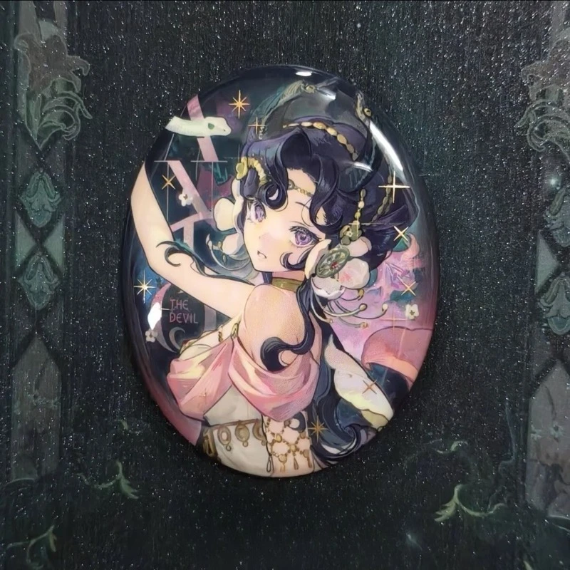 Game Reverse:1999 Cartoon Cosplay Character Anjo Nala Colored Paper Badge Stand Model Plaque Desk Decor Standing Sign Keychain