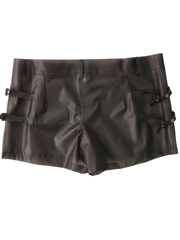 S-5XL PVC Transprent Shorts Hot Pants PU Fashion Short Jeans Spodnie Pantalon Corto Trousers Sexy Clubwear Trunks Mini Bermudas