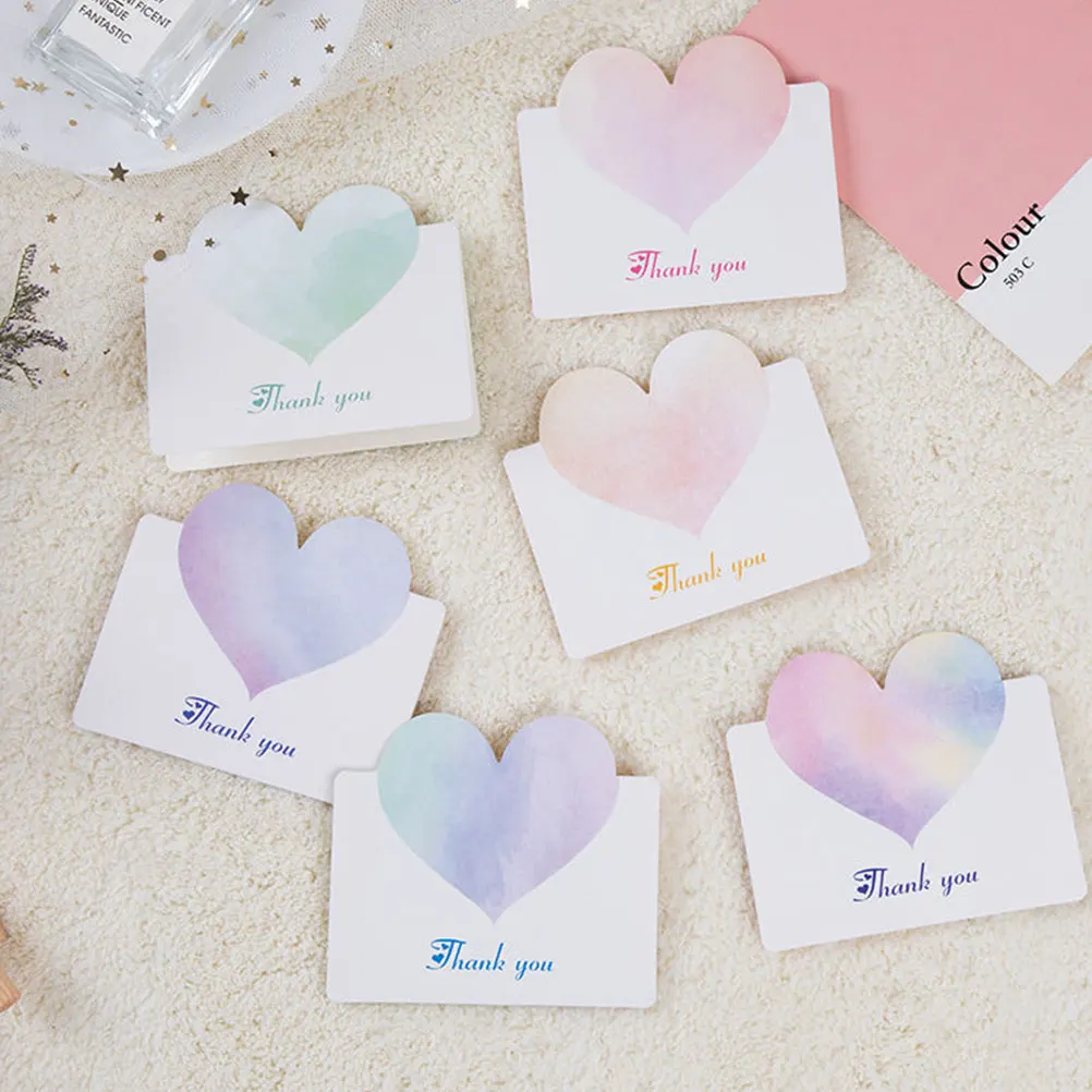 

60pcs Blank Writable Heart Greeting Premium Paper Festival Message Valentine'S Day Blessing Card For Lovers Couples Wedding