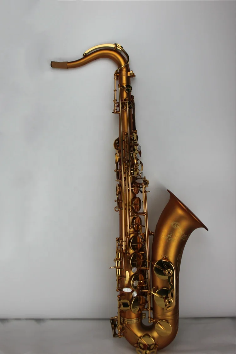 Professional Vintage Satin Gold Classic Structure Tenor Saxophone