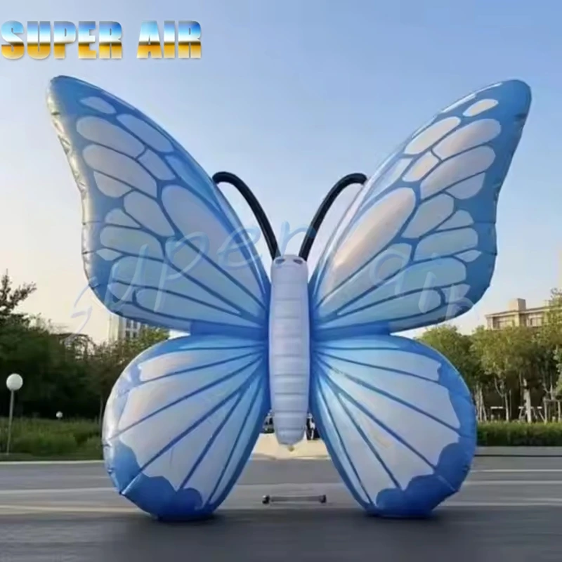 Décoration d'éclairage géant pour scène et fête, modèle de papillon gonflable d'insecte