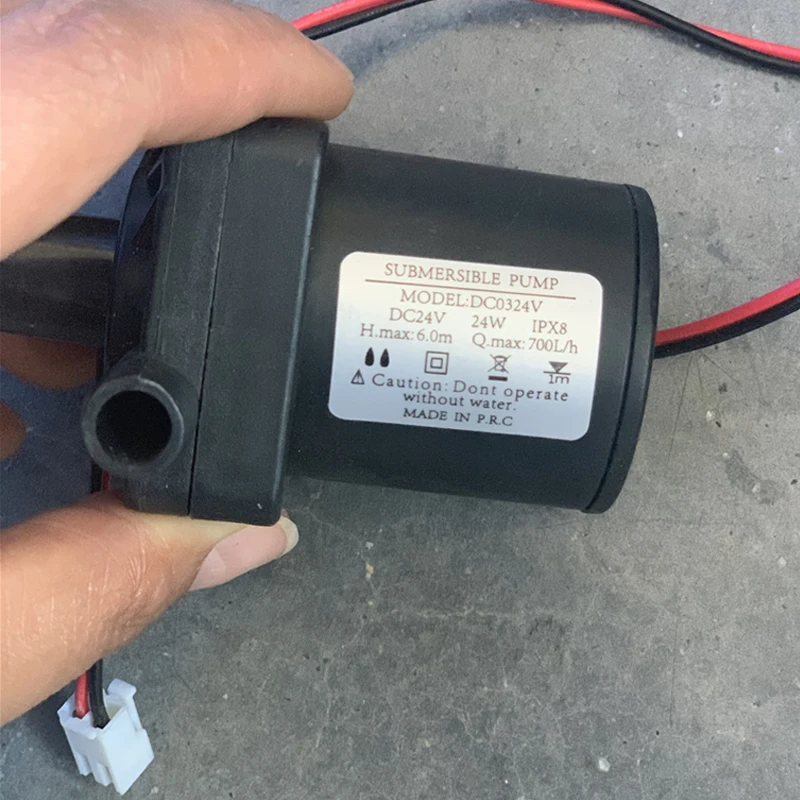 1PC DC0324V Electric Water Outlet Pump 12V 24V DC Mobile Shower Machine Brushless Pressure Pump Interface 5.5MM 9MM
