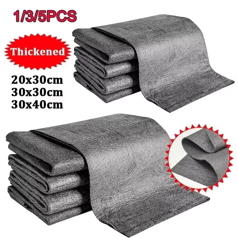 WholesaleThickened Magic Cloth Cleaning Cloth Tool No Trace Reusable Microfiber Washing Rag Glass Wipe for Window Mirror Car
