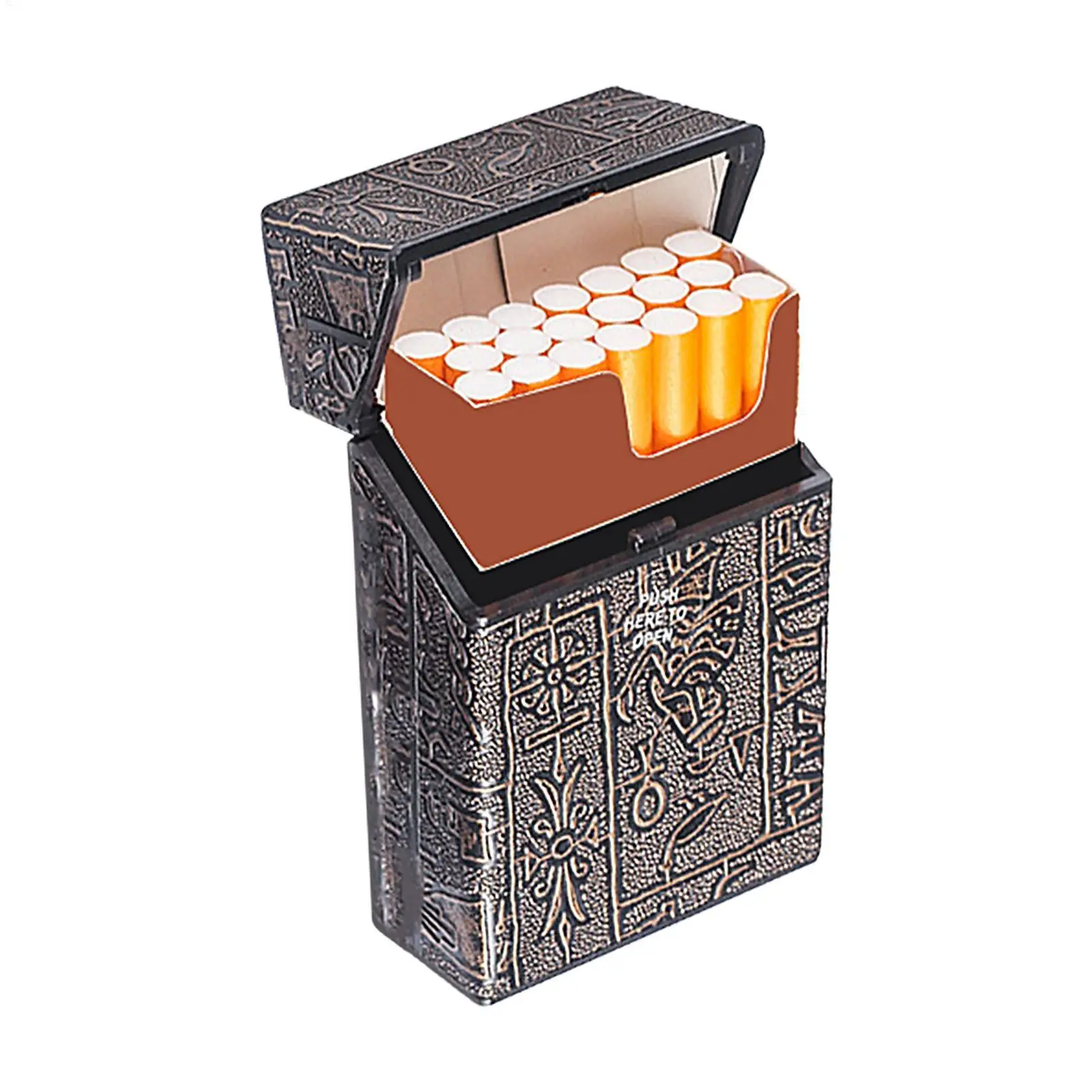 20 Capacity Cigarettes Box Plastic Transparent Portable Thin Cigar Boxes Pocket Cigarettes Holder Storage Container