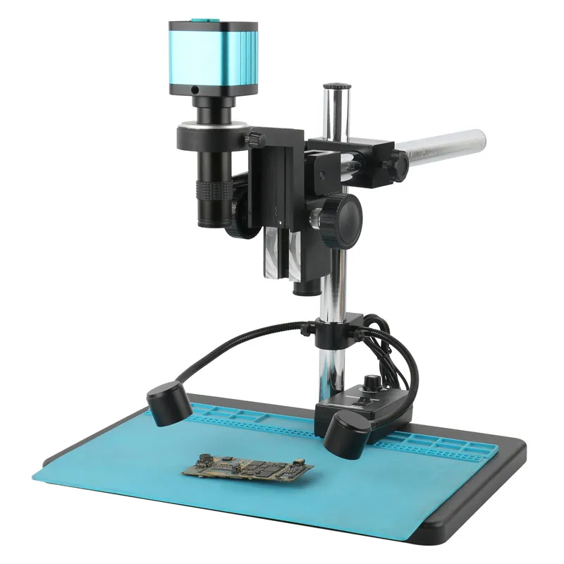 Vga Hdmi Usb Eletrônico Digital Industrial Laboratório Câmera de Vídeo Microscópio 200x Foco Longo Alta Distância Campo Visual Alto 48mp 4k