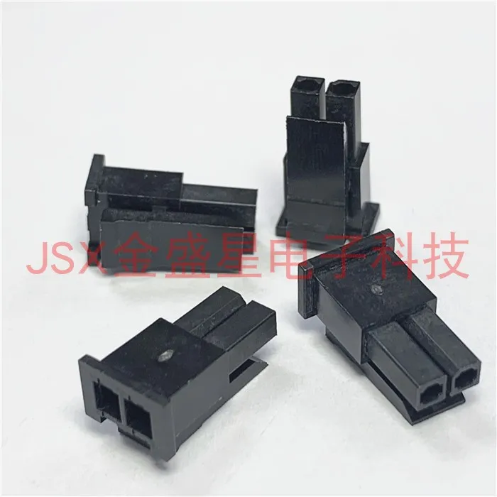 Wire to board connector 43645-0200 black rubber shell single row 2P female socket connector 3.0mm spacing