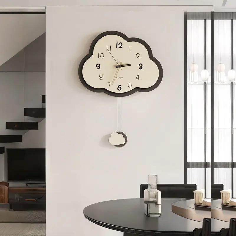 Interior Vintage Wall Clocks Pendulum Antique Creative Corner Wall Watch Clock Aesthetic Nordic Horloge Murale Bedroom Decor