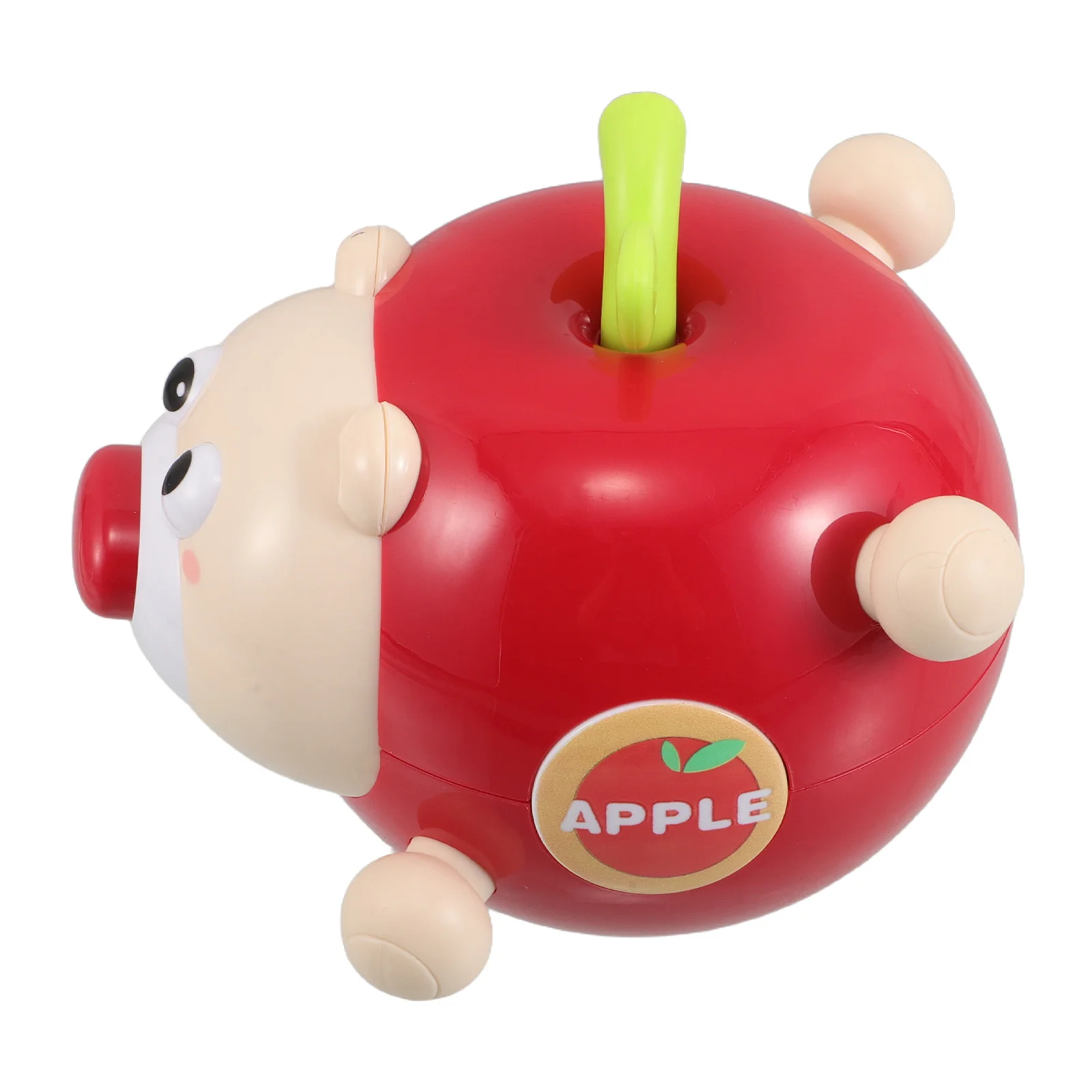 Baby Wackeln Säuglingssensorisches Zahnen Sicherer kaubarer Apfelform Bunter Becher für die Handkoordination der Gehirnentwicklung