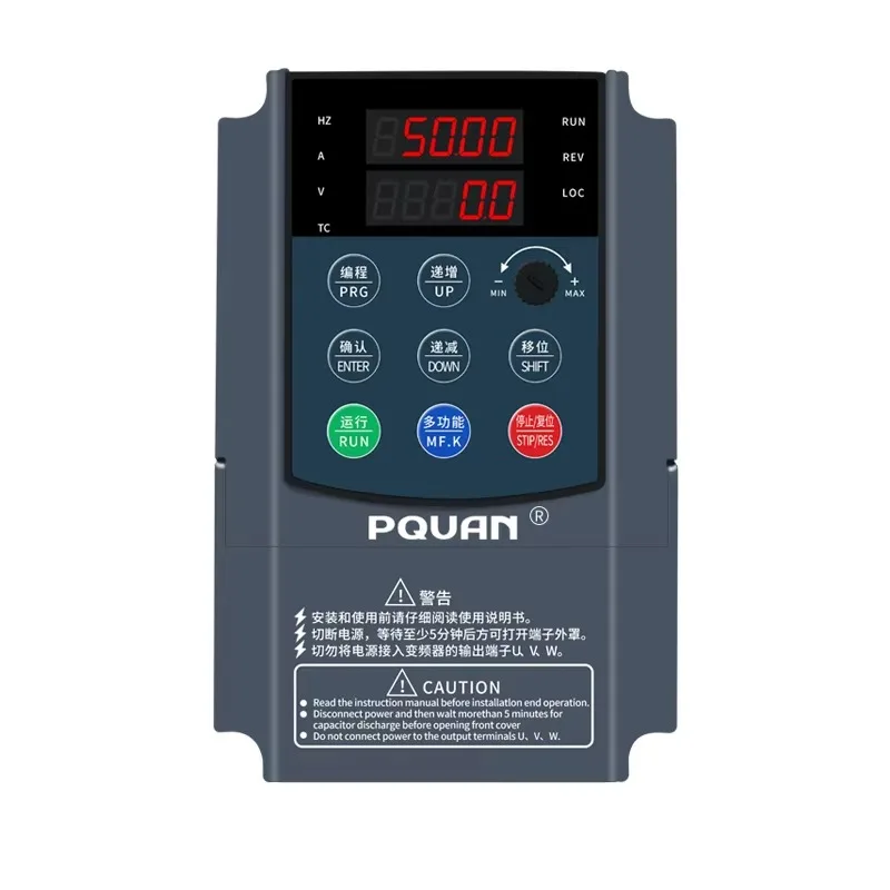 0.75kw Input Single Phase 220V Output Three Phase 380V AC Variable Frequency Drive VFD Inverter for Motor Speed Control