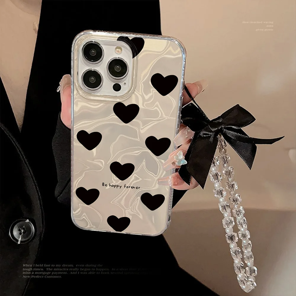 

Retro Love Heart Bracelet Water Ripple Soft Case For Realme C67 C53 C63 C65 C61 C55 C51 C12 C11 C25 12Lite 11 7i 5i 6i C20 C21