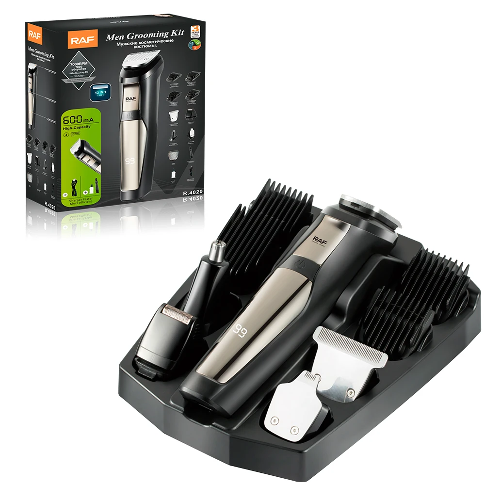 

RAF 700RPM 600mA Men's Grooming Kit T Blade Electric Hair Clipper and razor Hair Blade Trimmer Disposable