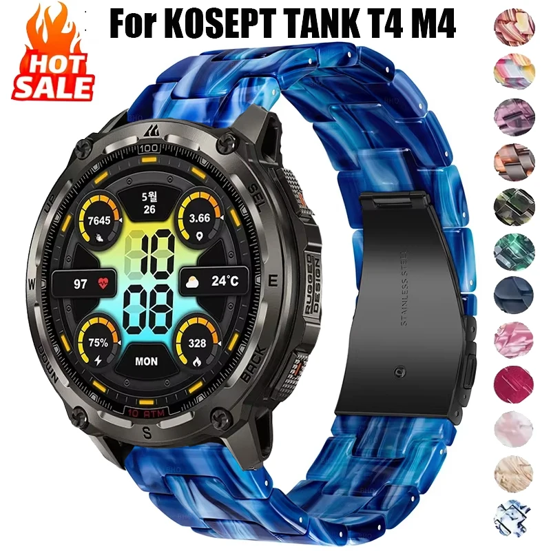 22mm Harz Armband Für KOSPET TANK T4 M4/TANK M2 T2 M3 T3/M3 Ultra bunte Armband Correa Für KOSPET MAGIC P10 R10/ORB Bands