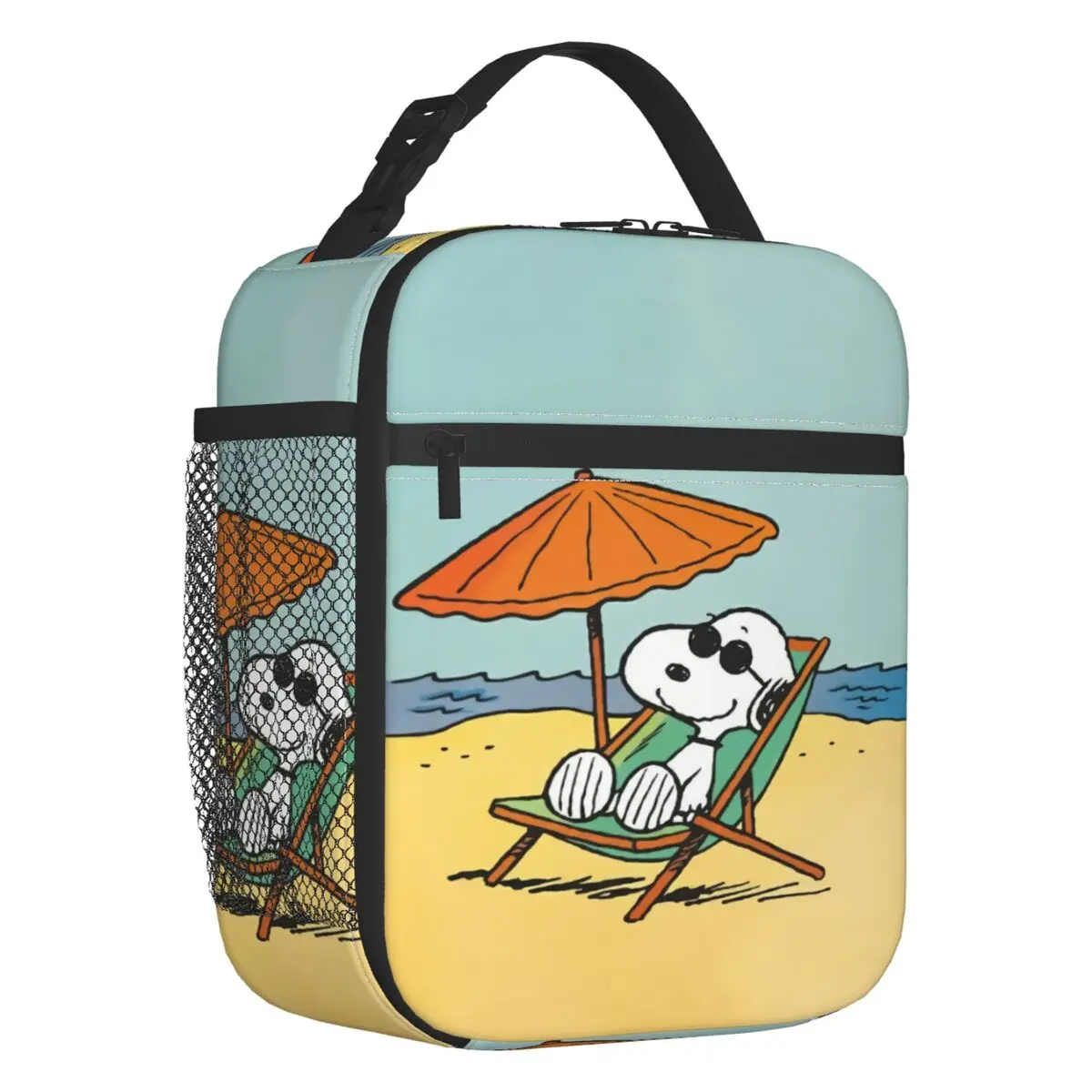 

Custom S-Snoopys Anime Insulated Lunch Bags for Work School Resuable Thermal Cooler Lunch Box Women Kids