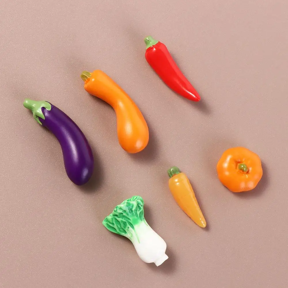 Cabbage 1:12 Mini Simulation Food Model Eggplant Pepper Artificial Fruits and Vegetables Model Pumpkin Cooking Toys