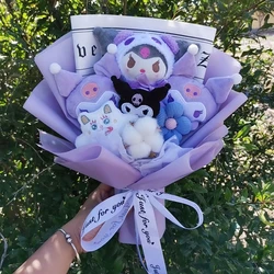 Christmas Gifts Plush Flowers Bouquet Kuromi Plushie Soft Doll Animals Valentine's Day Birthday Wedding Party Gift
