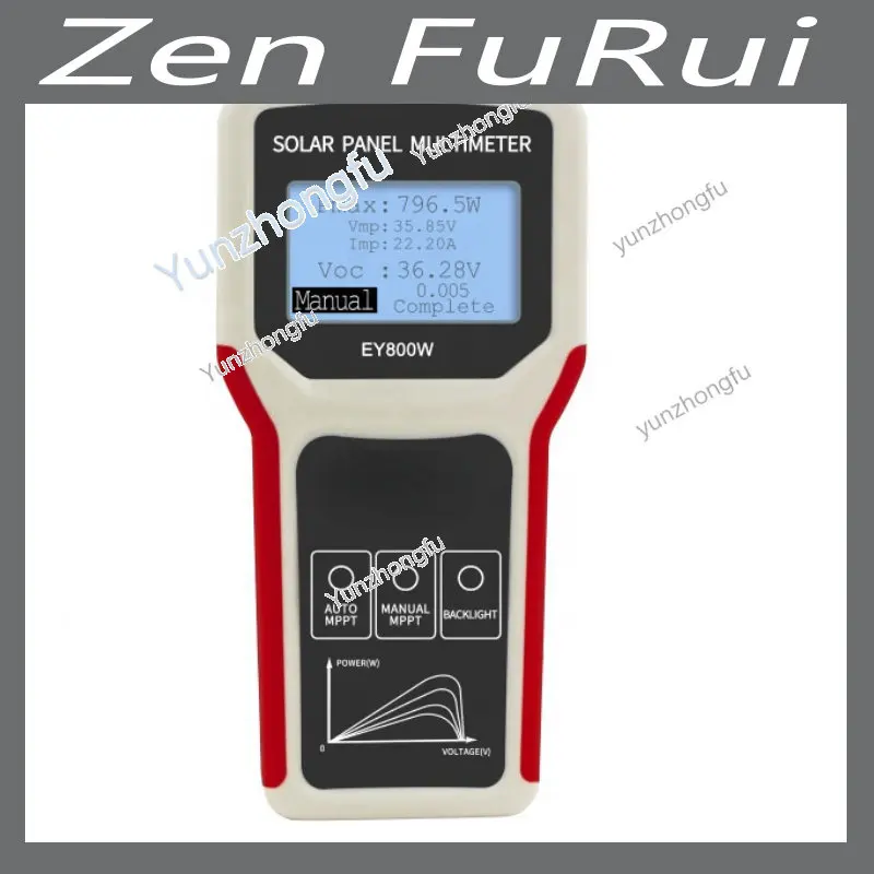 

EY800W LCD MPPT solar panel multimeter solar panel tester smart current tester voltage tester digital power meter VOC