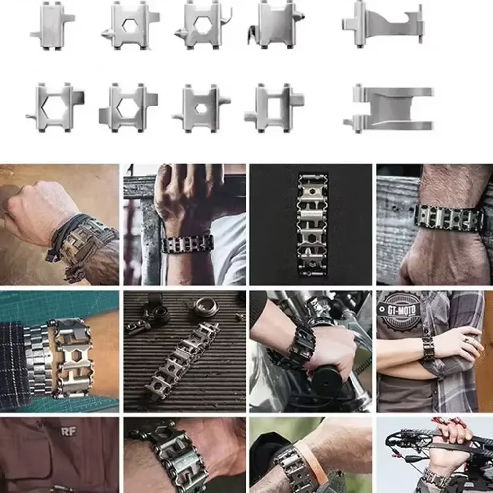 Multifunctional Metal Strap for Samsung Galaxy Watch 8 Ultra 47mm Stainless Steel Bracelet Galaxy Watch Ultra 2025 Outdoor Band