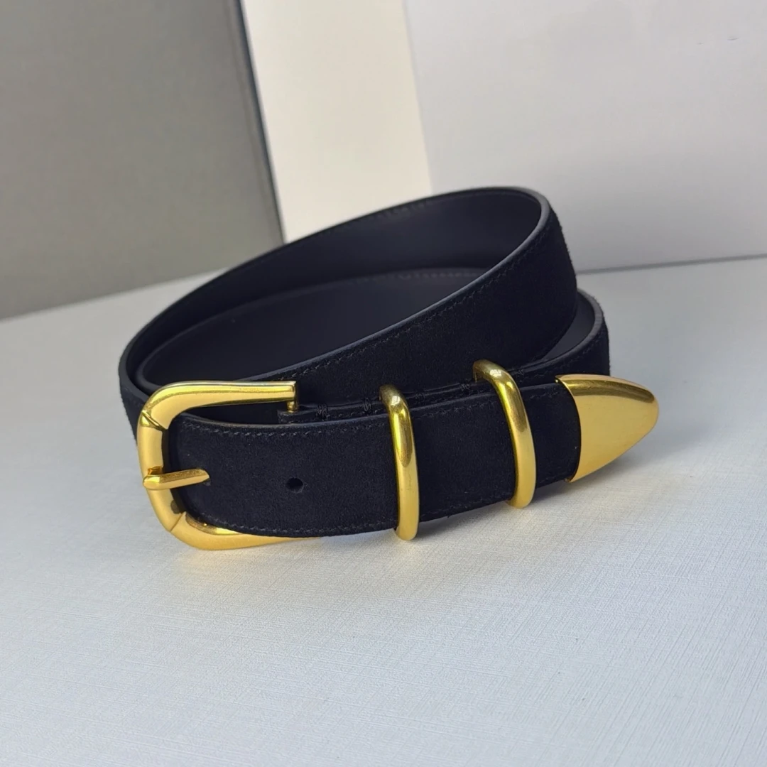 Luxury Genuine Leather Belt for Women Fashion 3CM Waist Cummerbund Simple Decorative Belt for Jeans Top Quality Female Accessory