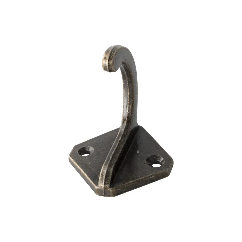 Zinc Alloy Square Small Hook Antique Clothes And Hats Hook Single Hook Furniture Hook