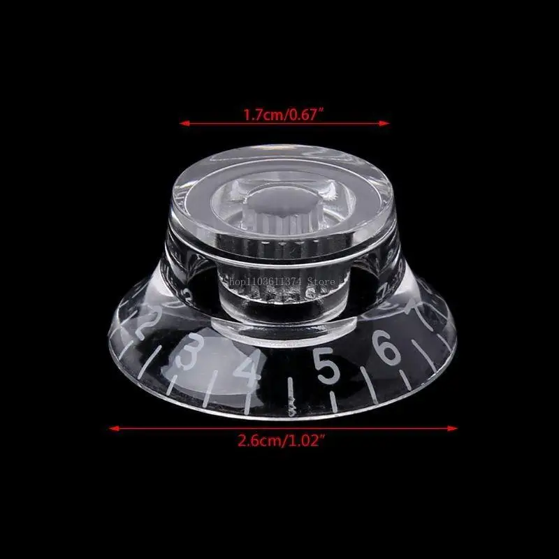 

1pc Knob Button Guitar Tone Volume Control For LP Guitar Parts Transp