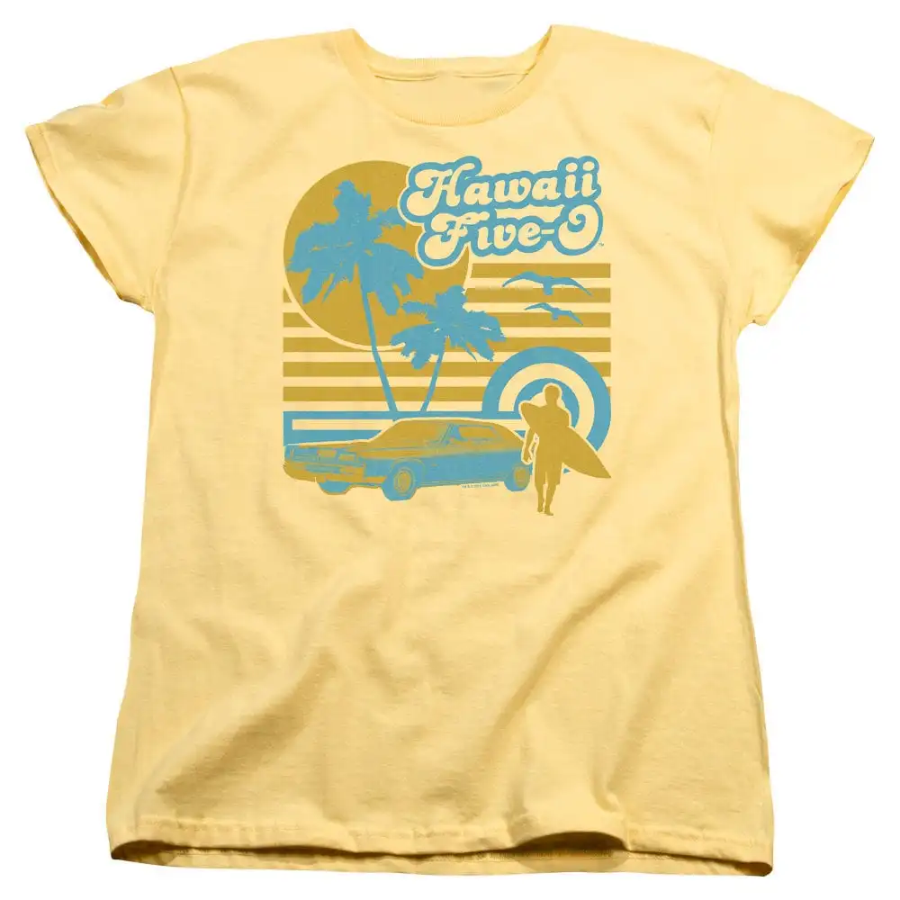 Hawaii Five 0 Surfer Women Banana T Shirt