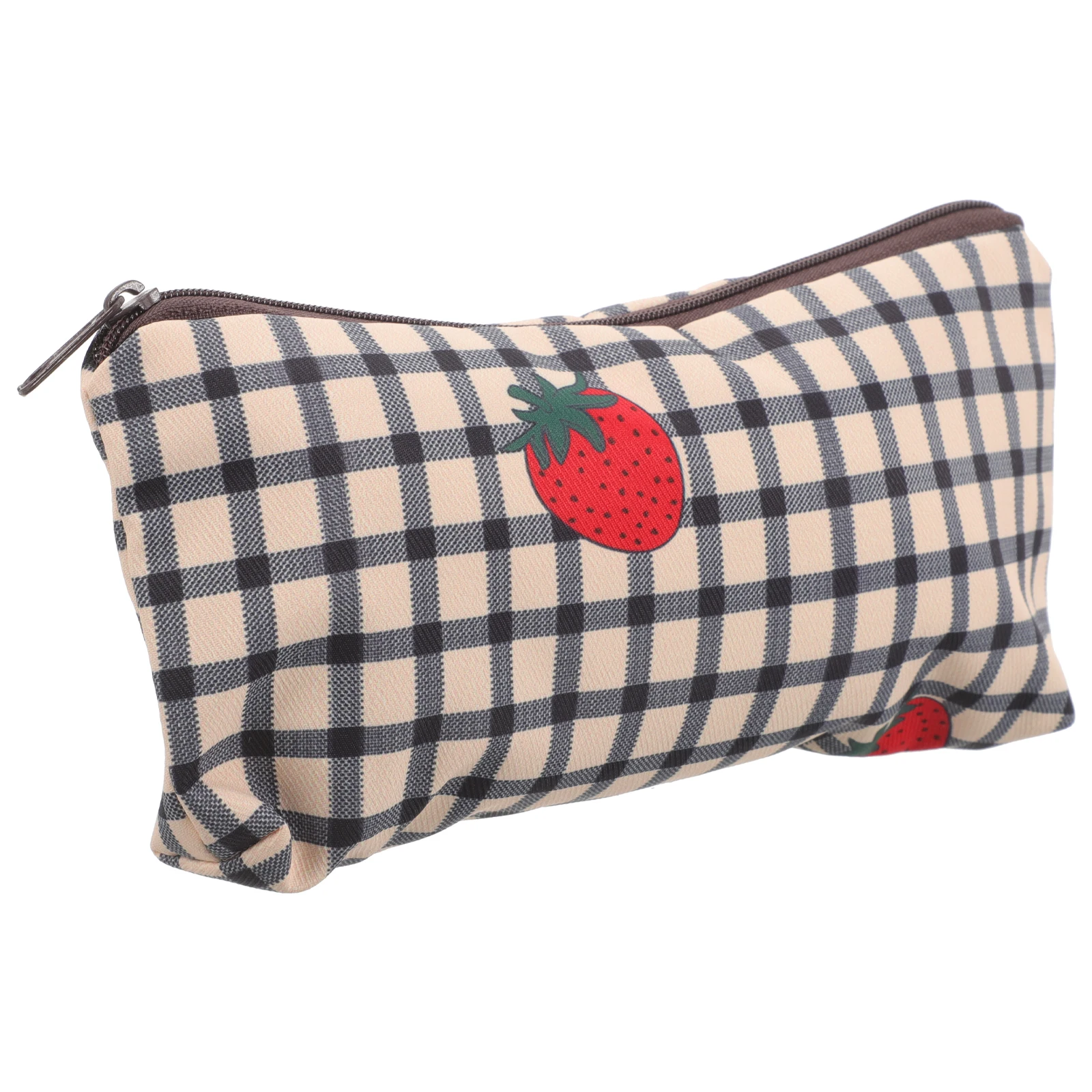 

Pencil Bag Large Capacity Strawberry Pattern Portable Stationery Organizer Pencil Pouch For Girls Students Office Makeup