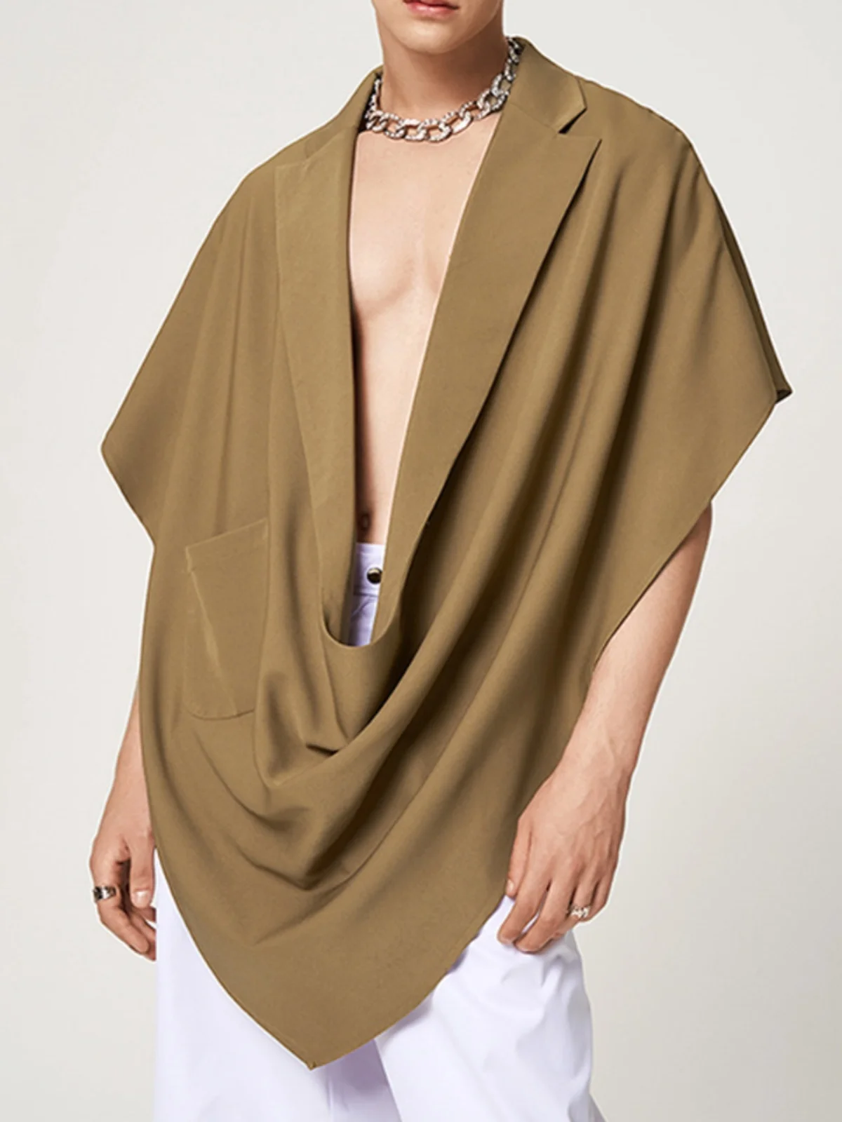 

Casual Faionable ort Sve Suit Jaet Men's T-irt Multi-Color Simple Design Spring Summer Breathable Polyester Jaet