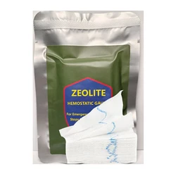 Caulim hemostático gaze combate de emergência, Z-Fold solúvel para Ifak, kit tático de primeiros socorros, ferida médica, trauma, 1 saco