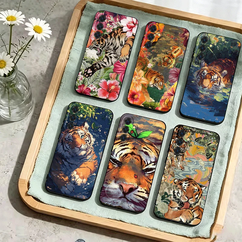 Superior Tiger Pattern Art Phone Case For Samsung Galaxy A17 A16 A15 A14 A13 A57 A56 A55 A54 A53 A37 A36 A35 A34 A33 A27 A26 A25