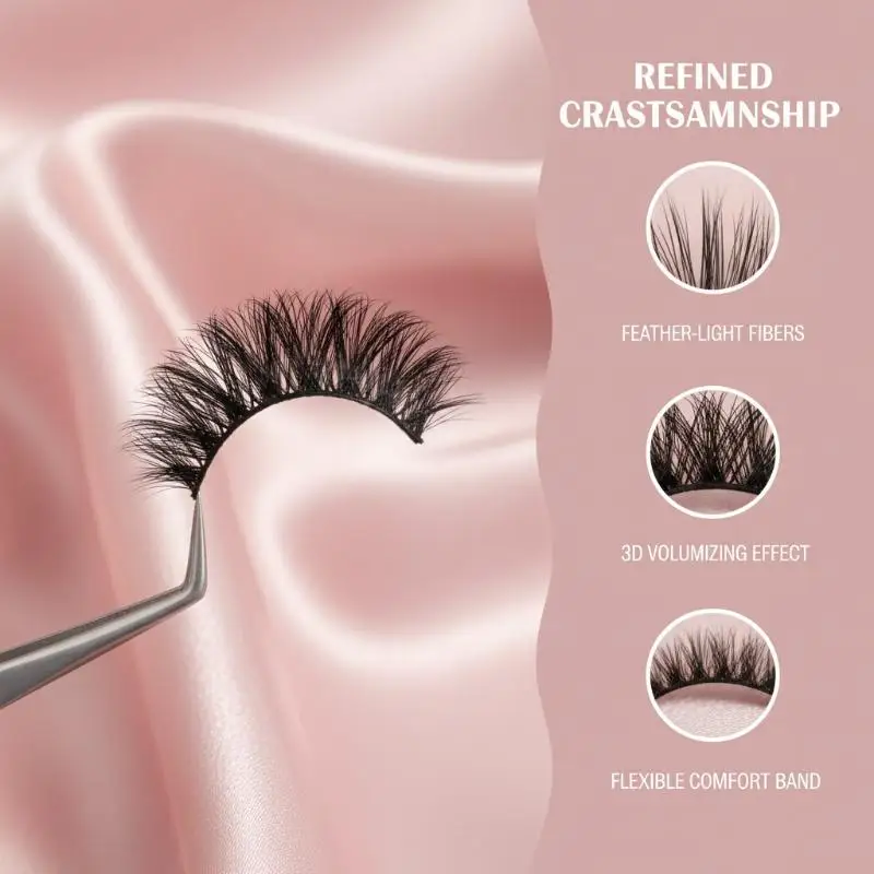 Faux cils œil de chat, 10 paires, sans cruauté, en faux vison, cils volumineux, aspect naturel, choix de cadeau pour filles