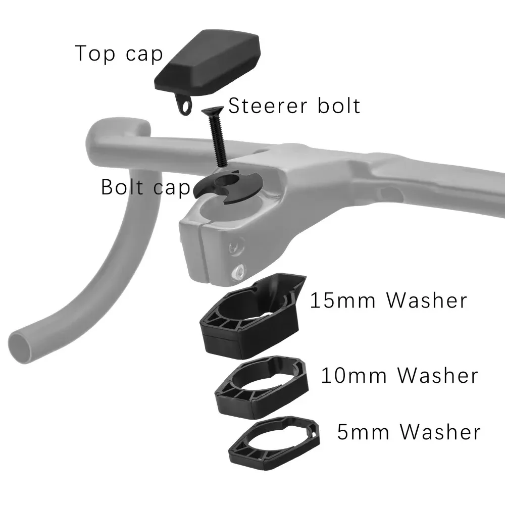 KOCEVLO K04 EVO Road AERO Carbon Integrierter Lenker 28,6/31,8 mm mit Abstandshaltern Radfahren Interne Kabel OD2 Road Lenker – Detail 6