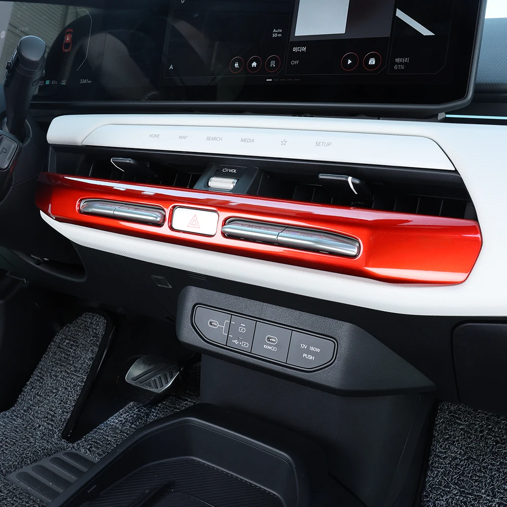 

2 шт. аксессуар для салона автомобиля для KIA EV4 2025-2026, приборная панель с левым рулем, средняя вентиляционная крышка кондиционера, накладка из АБС-пластика