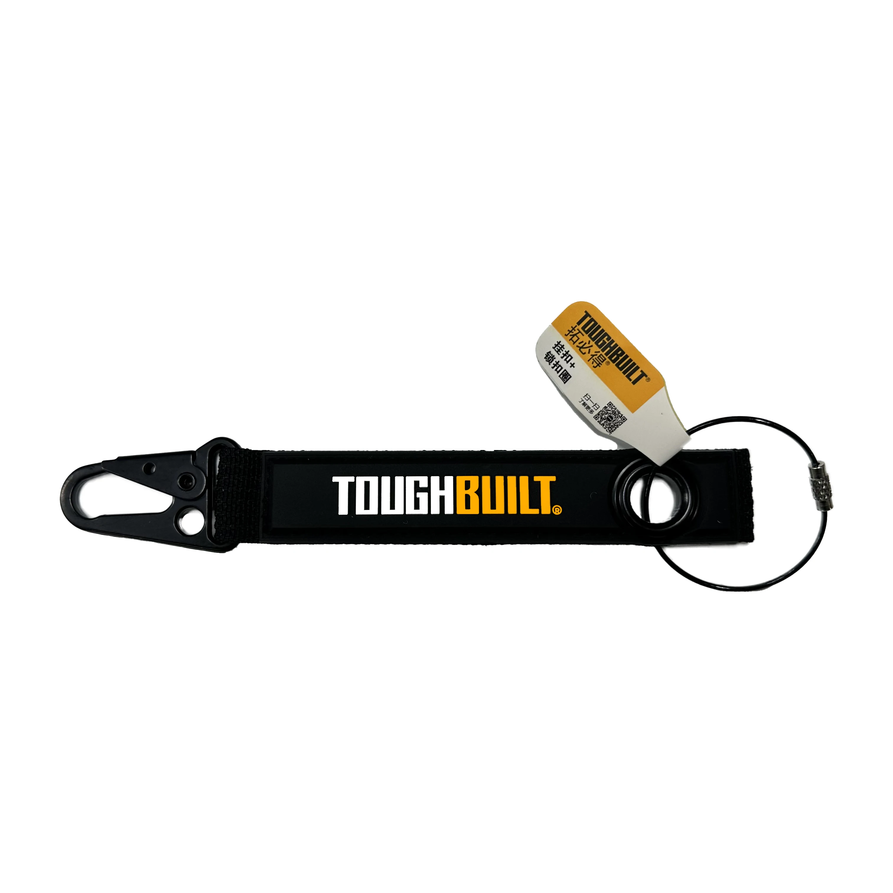 TOUGHBUILT TB-54S2-C Hook & Loop Tool CarabinerHeavy Duty Sprayed Key RingNylon WebbingPortable Mountaineering Hawksbill Hooks