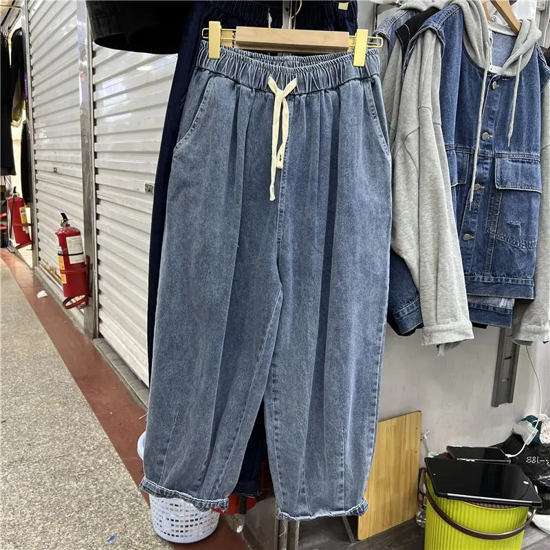 

Свободные прямые мужские джинсы в американском стиле с поясом в стиле ретро, повседневные широкие брюки, осень-зима, большой размер, уличный Sle