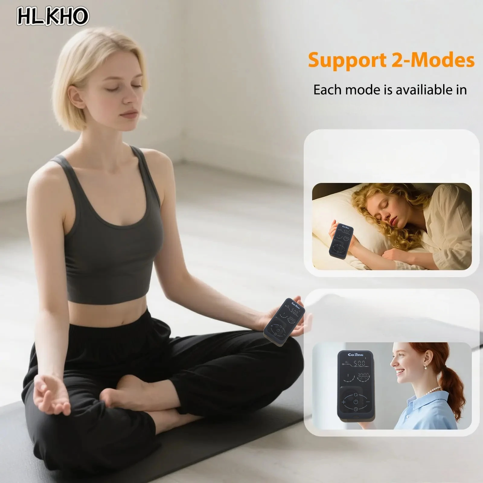 

HLKGO Vagus Nerve Stimulator for Sleep Disorders & Anxiety Relief Promotes Deep Calm, Aids Meditation & Reduces Headache Frequen