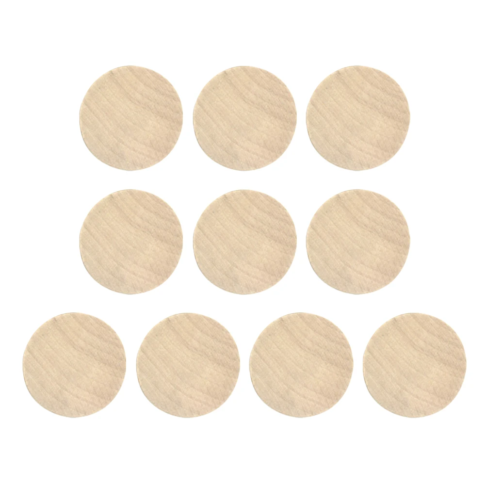 

10 PCS Scrapbook Solid Wood Round Handle Wooden Block DIY Stamp Base Stamps Letter Seal Miss