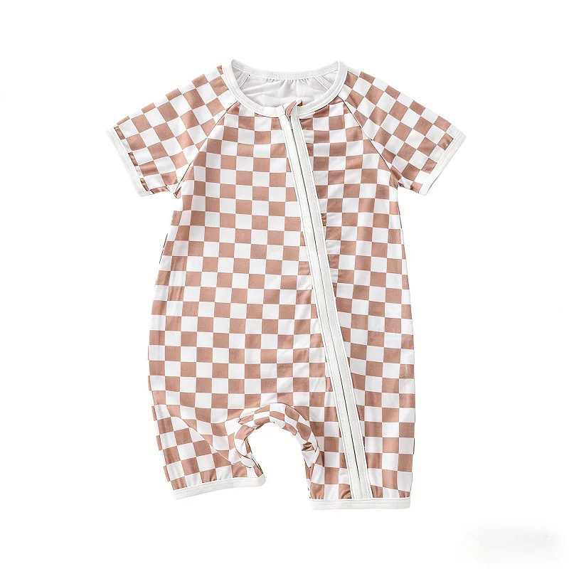 2026 Baby Boy Girl Clothes Summer Plain 3-9 Months Newborn Clothing Baby Rompers Bamboo New Born Baby Clothes view 5