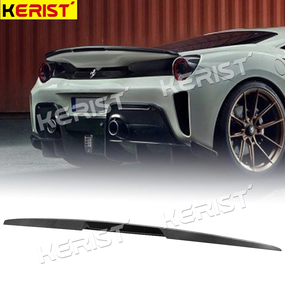 

for Ferrari 488 pista 2018-up Carbon Fiber Rear Bumper Splitter Wing Spoiler