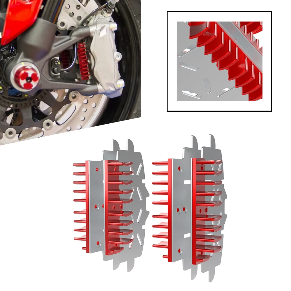 

Для телефона 1199 PANIGALE R S ABS 2012 2013 2014 2015 2016 2017 мотоциклетный тормозной суппорт радиатор тормозной пластины радиатора