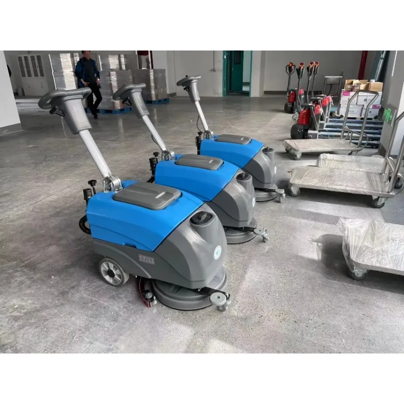 Factory More Powerful Walk Behind Scrubbing Machine Floor Scrubber